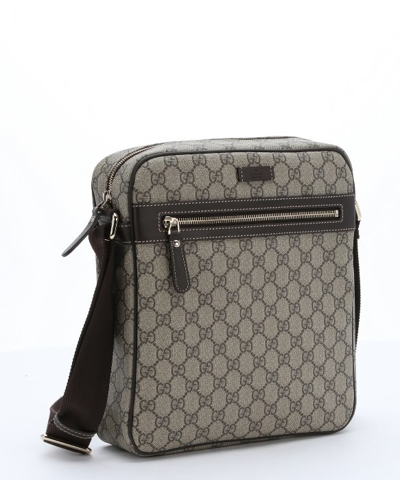 Lyst Gucci Brown Gg Plus Canvas Medium Messenger Bag In Natural Gallery