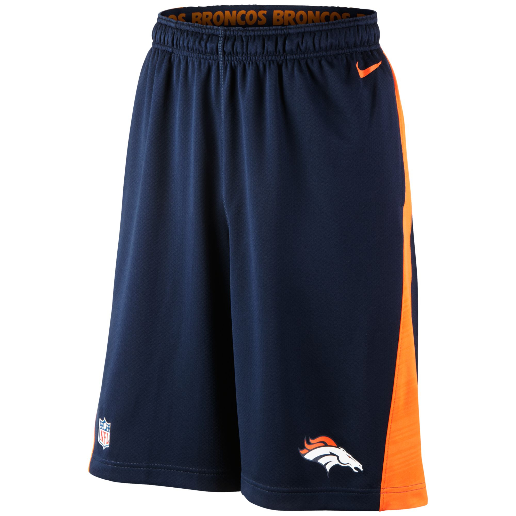 Nike Mens Denver Broncos Fly Xl Drifit Shorts in Blue for Men (Navy) | Lyst