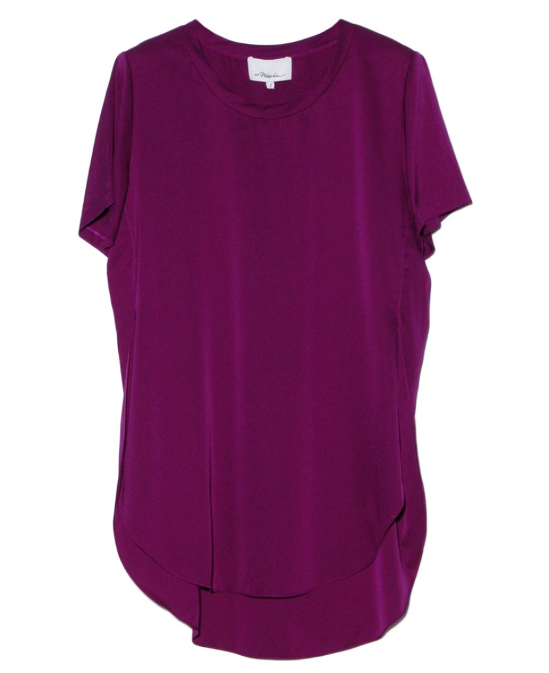 Lyst - 3.1 Phillip Lim Orchid Overlapping Shirt in Purple