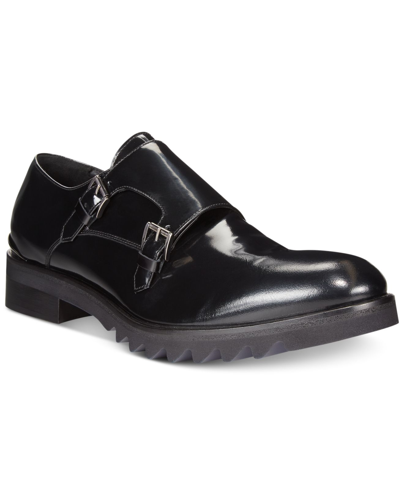 Lyst - John Galliano Plain Toe Lug Sole Loafers in Black for Men