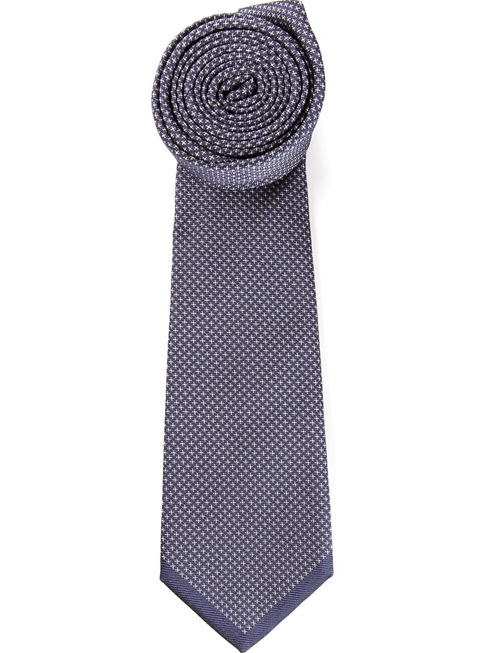 Valentino Embroidered Tie in Blue for Men | Lyst