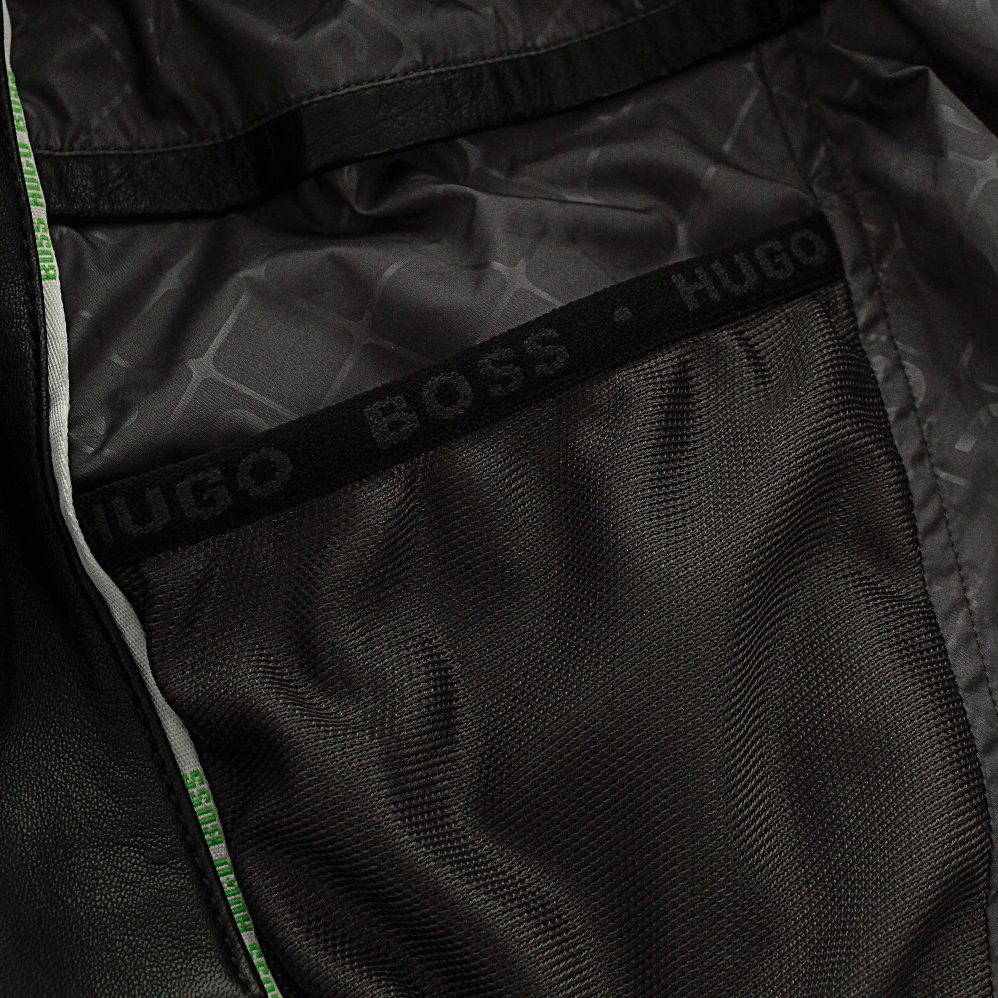 green hugo boss coat