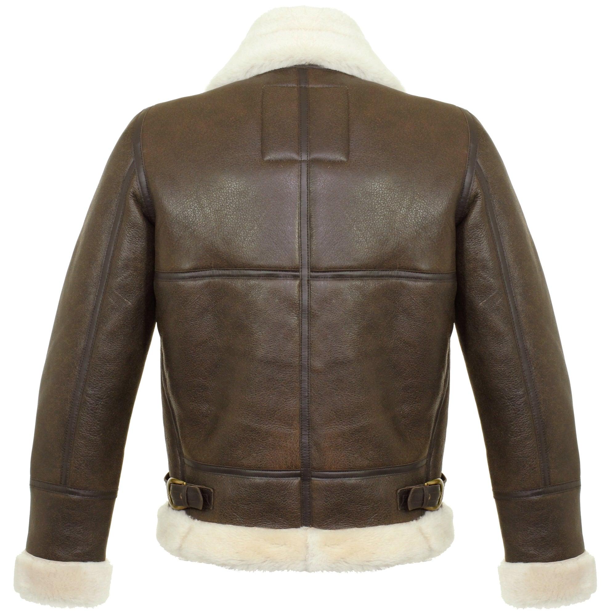 Schott nyc Schott Lc1259 Bombardier Marron Sheepskin Leather Jacket for ...