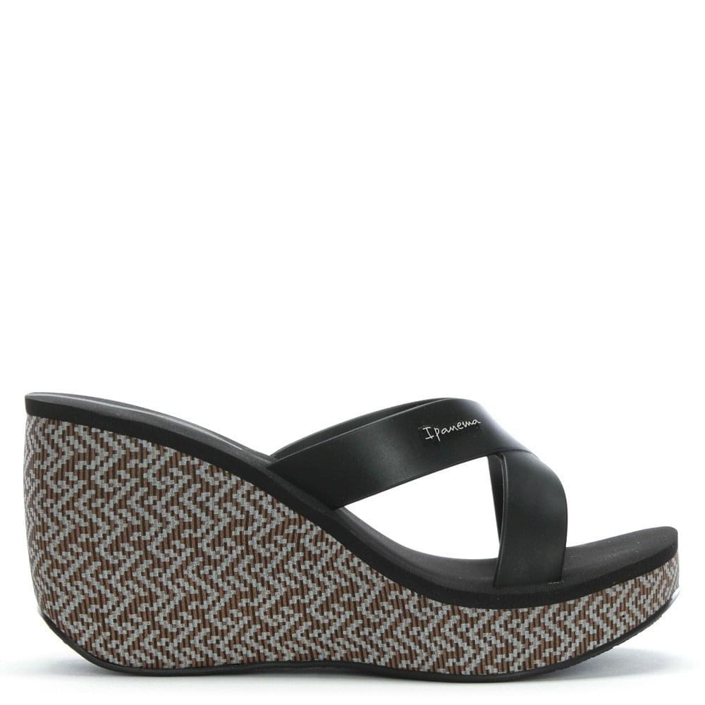  Ipanema  Straps Black Wedge Sandals  in Black Lyst