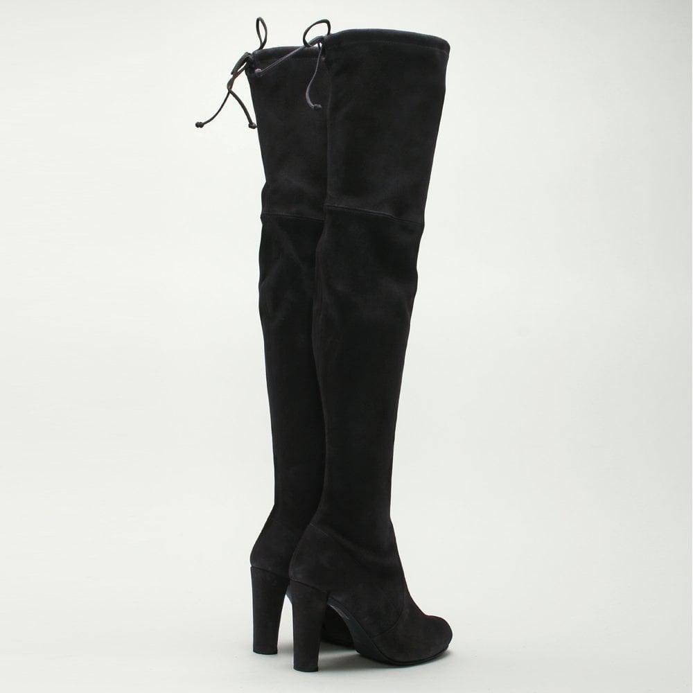 stuart weitzman grey knee high boots
