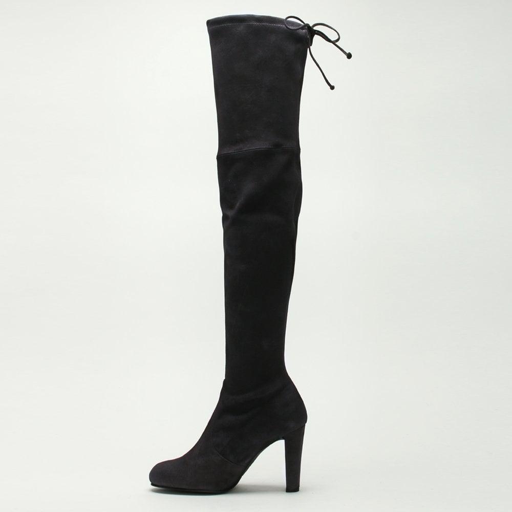 stuart weitzman grey knee high boots