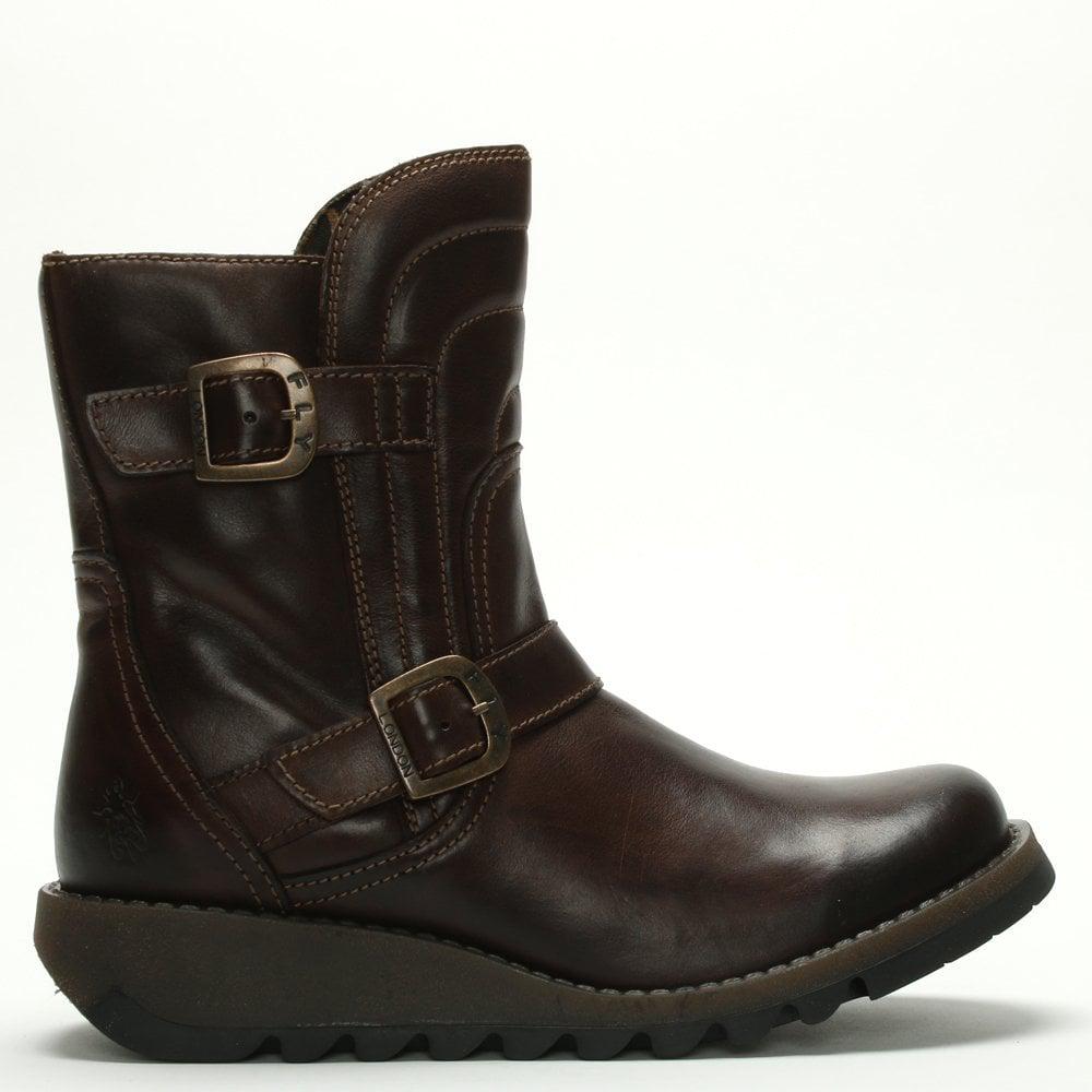 Brown Dark wedge booties forecasting to wear in on every day in 2019 Brown Dark wedge booties recommendations to wear in spring in 2019