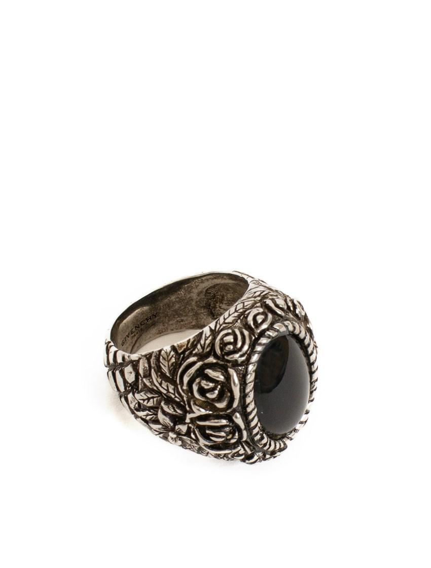 Lyst - Givenchy 'flower' Ring in Metallic for Men