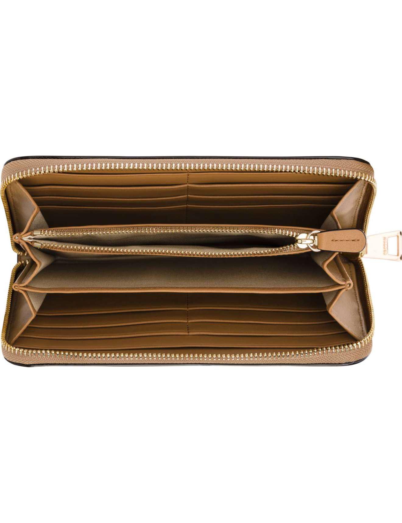 Oroton Maison Stud Large Multi Pocket Zip Around Wallet in Brown - Lyst