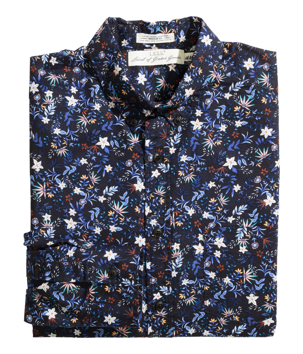 h&m floral tshirt