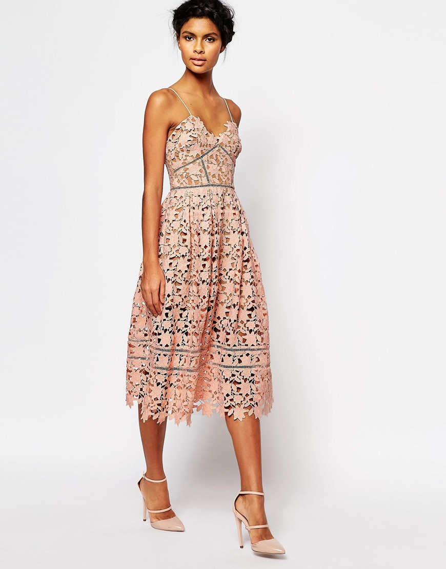 Self Portrait Azaelea Dress In Pink Lyst Gallery