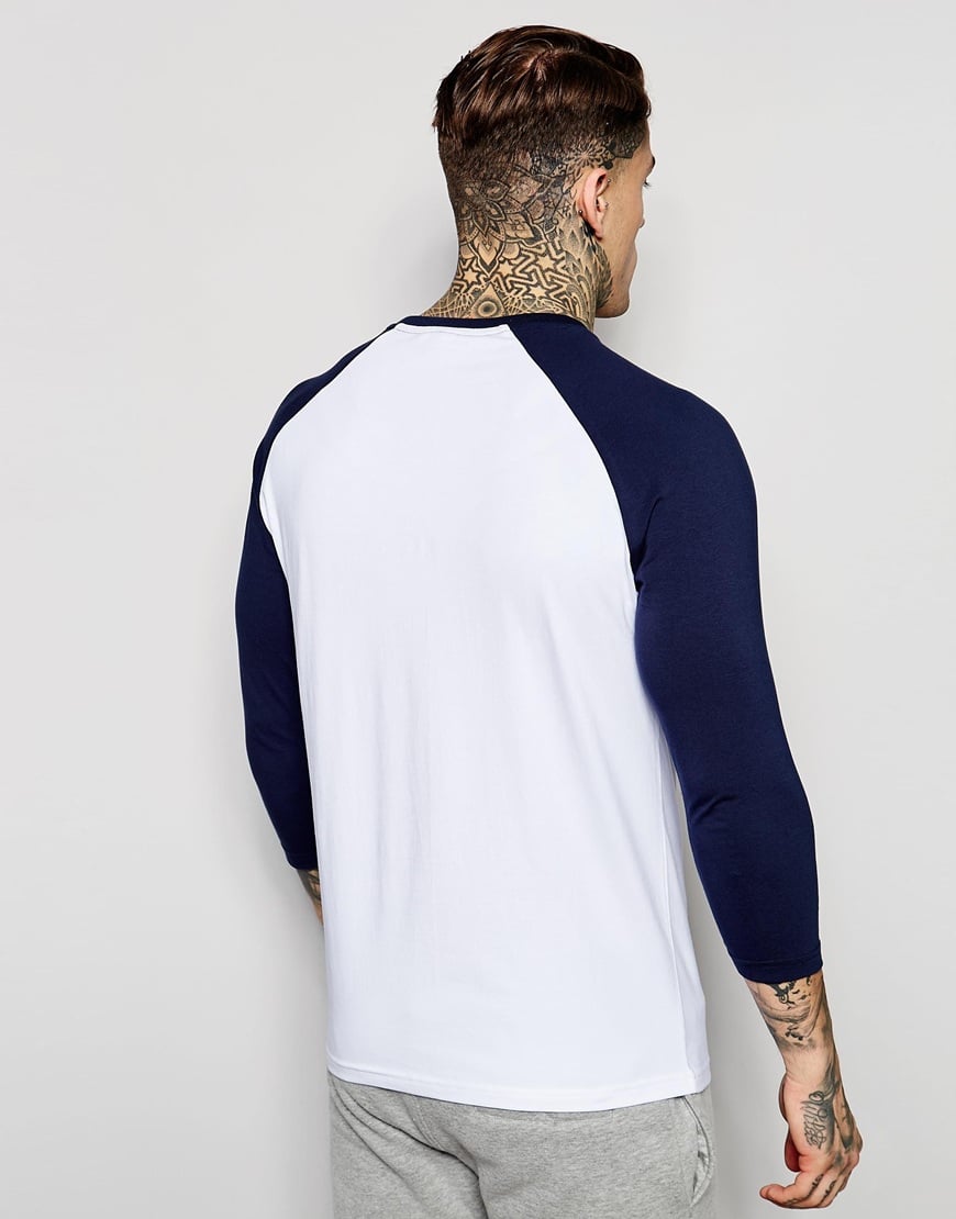 Download Lyst - Ellesse 3/4 Sleeve Raglan T-shirt With Small Logo ...