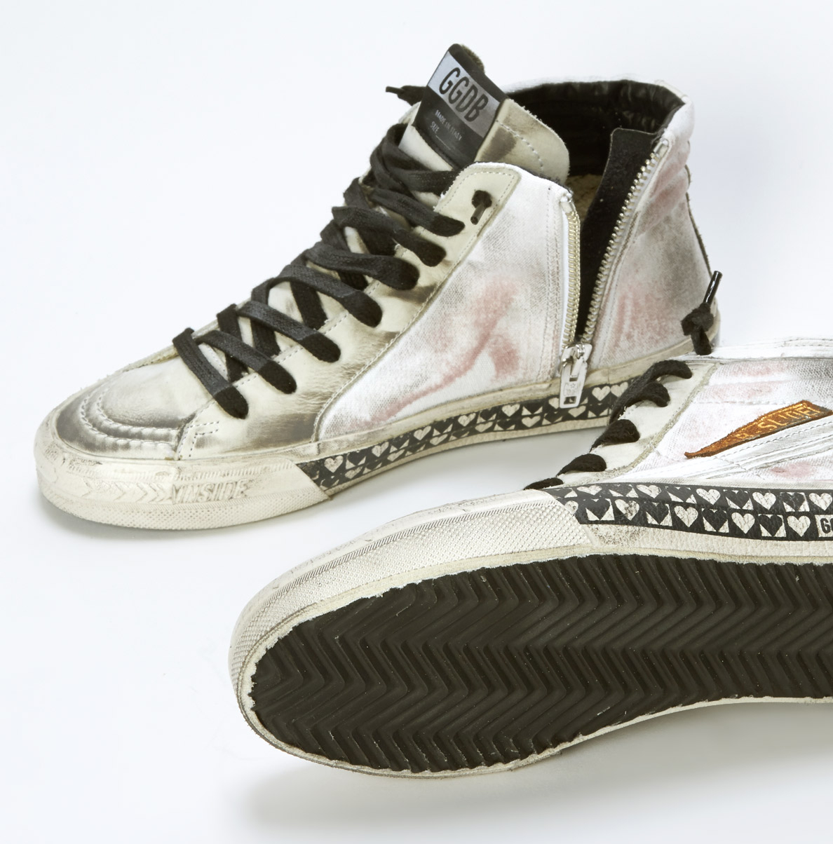 Golden Goose Deluxe Brand Slide Sneakers in White - Lyst