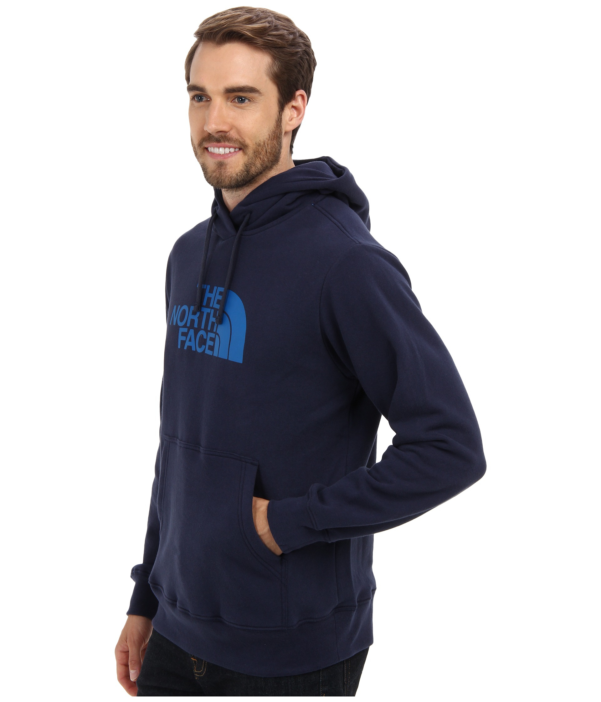 the north face blue sweatshirt