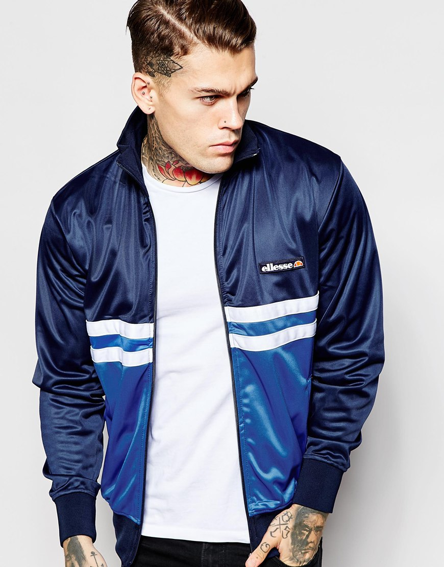 Ellesse Castro Track Jacket in Blue for Men | Lyst