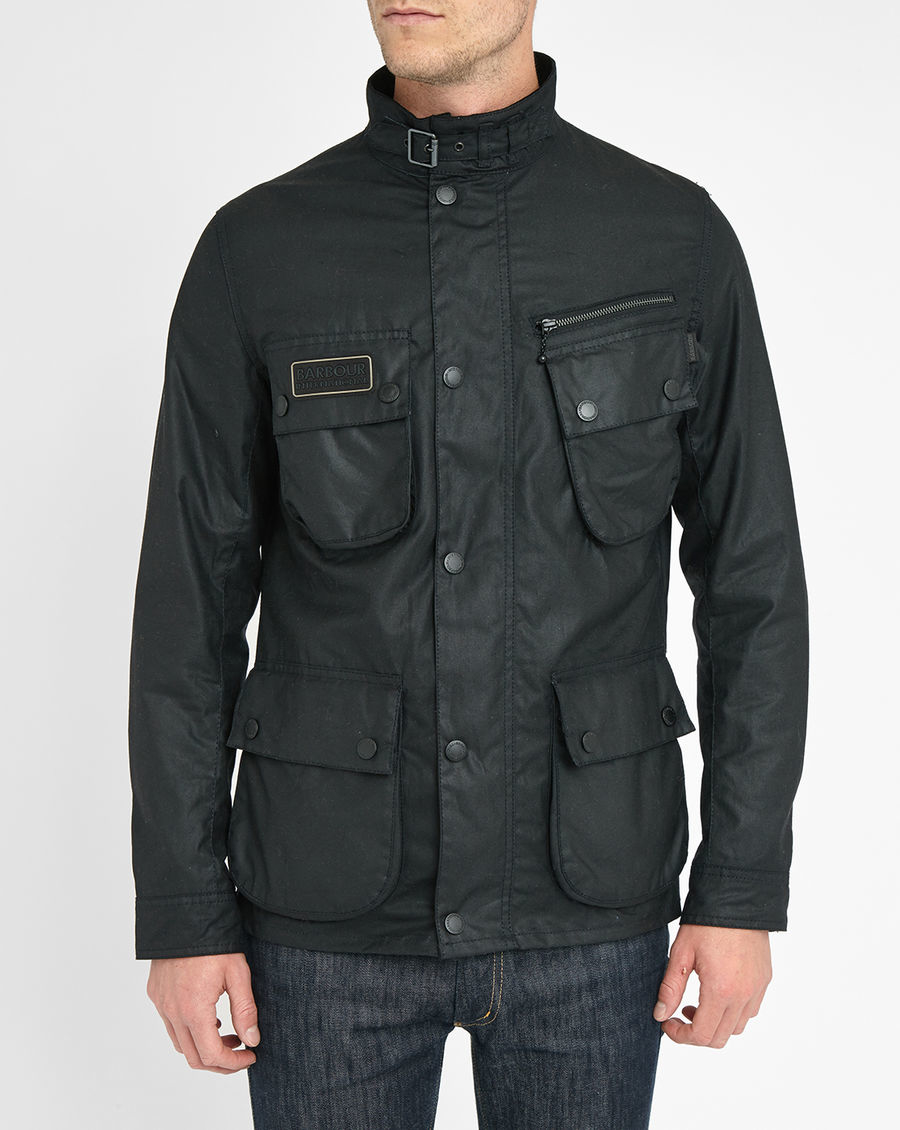 black barbour parka