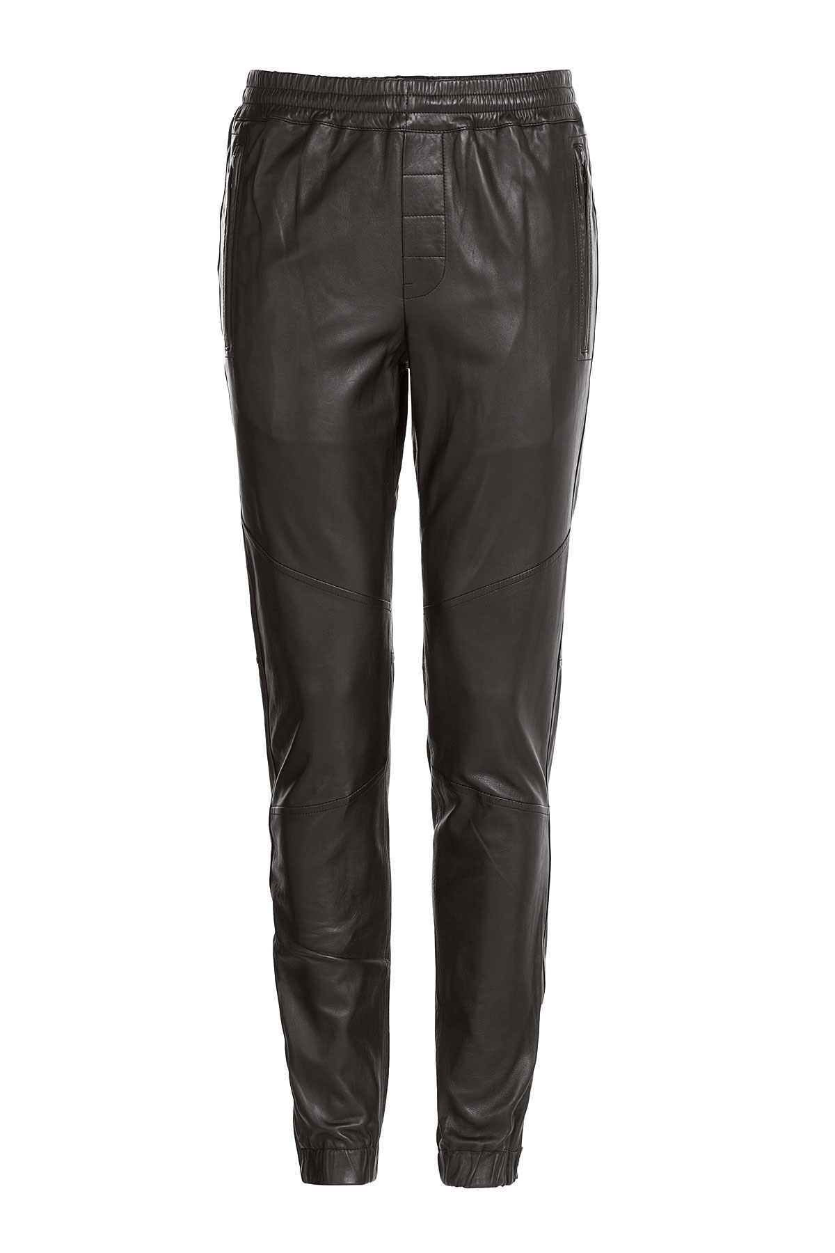 leather look jogging bottoms