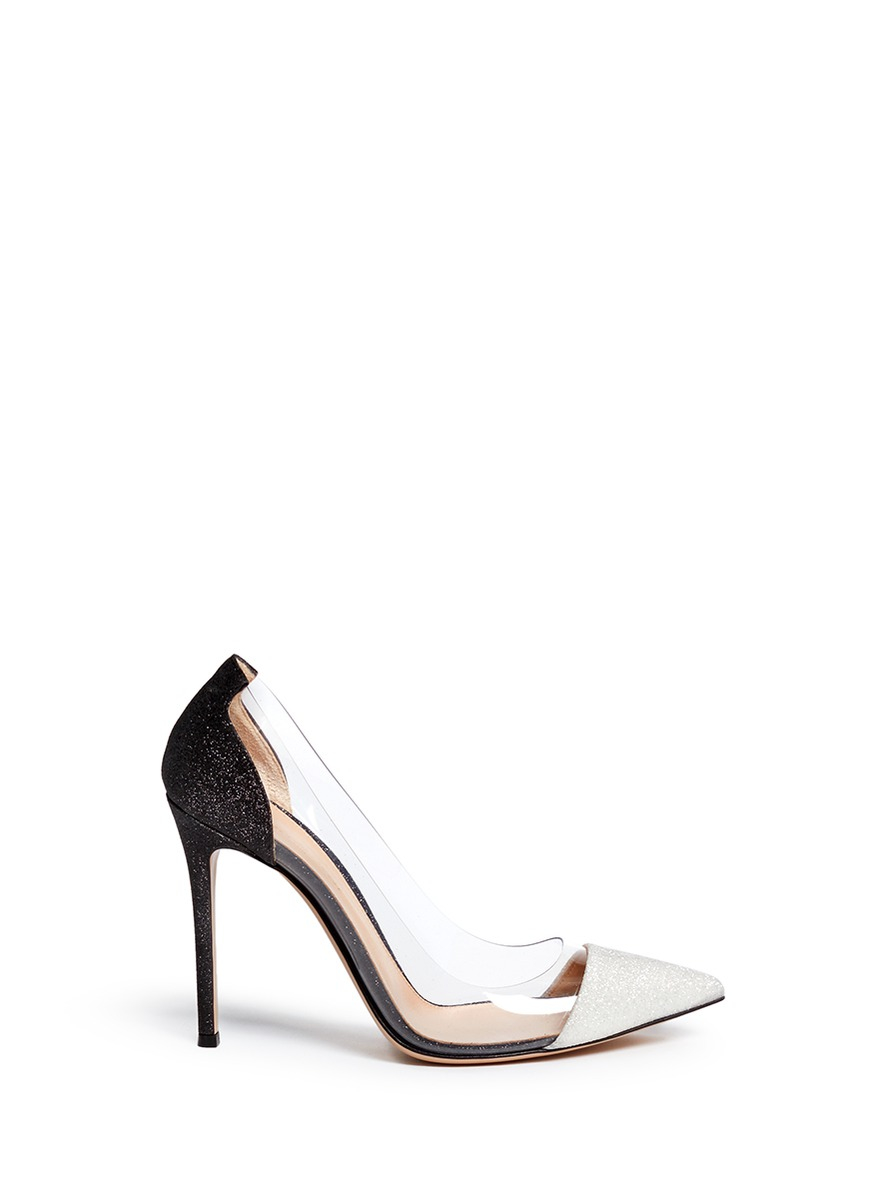 gianvito rossi white plexi