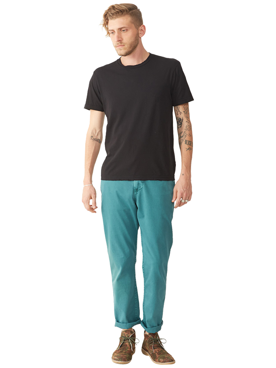 Alternative apparel Destroyed Mens TShirt in Black for Men Lyst