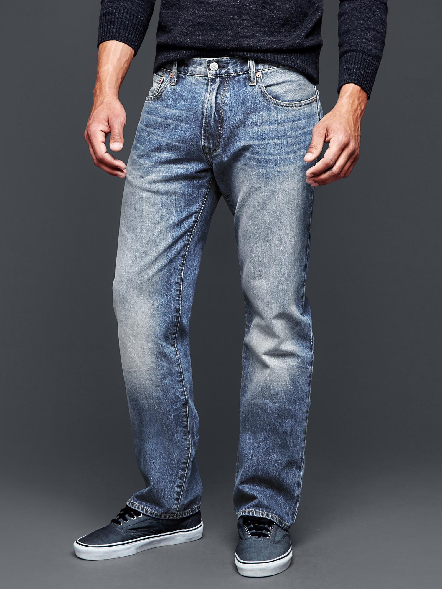 Gap Original 1969 Standard Fit Jeans in Gray for Men (light wash ...