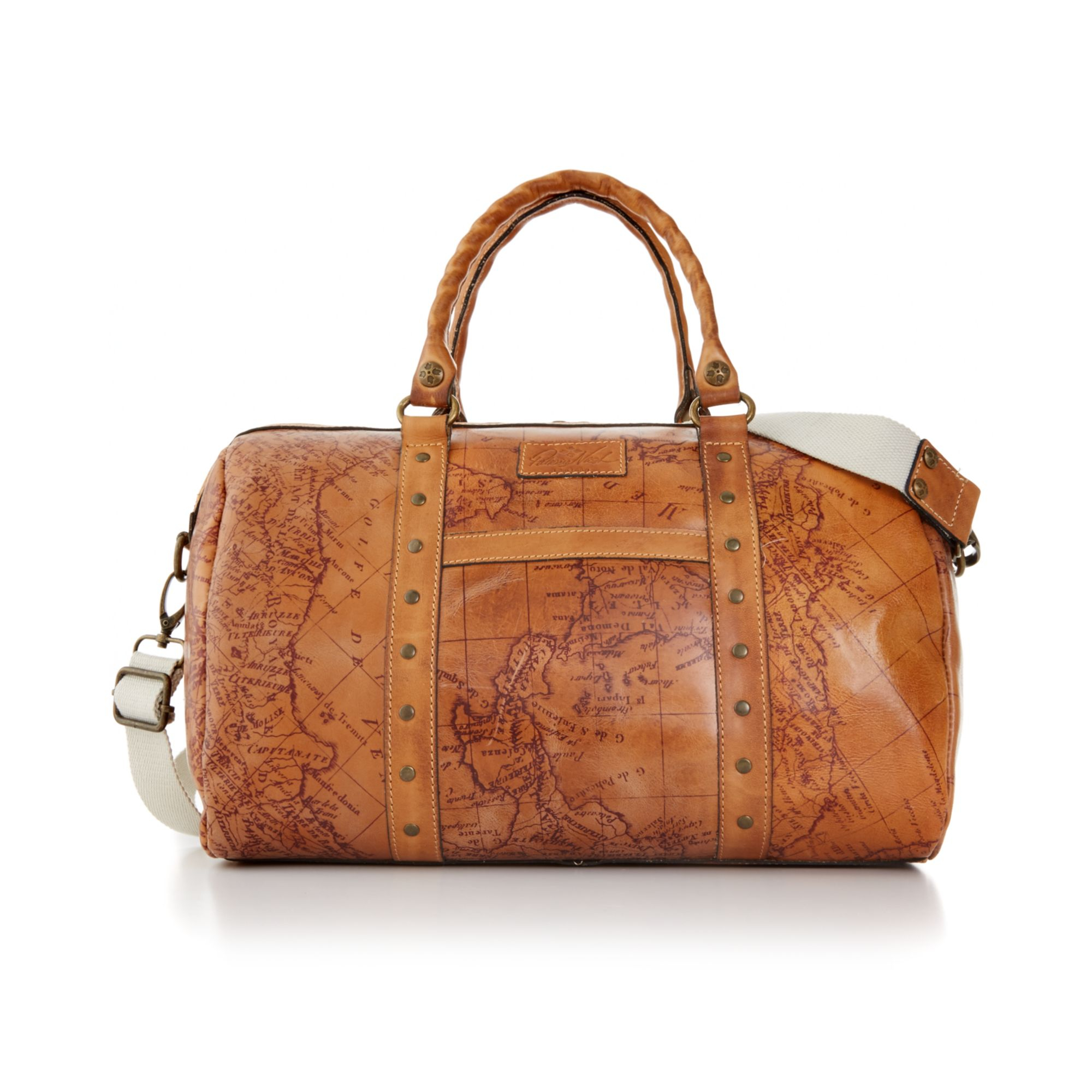Patricia Nash Brown Signature Map Stressa Overnighter Bag Product 1 18463908 1 040528908 Normal 