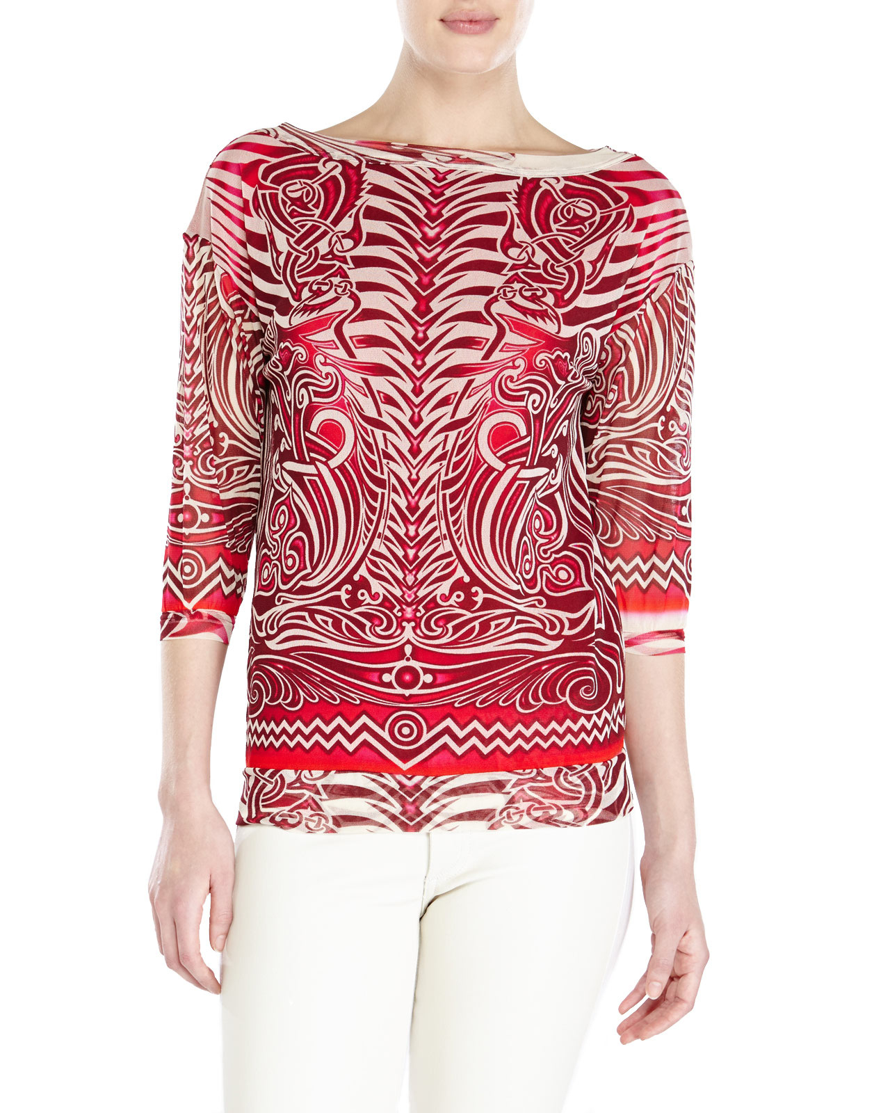 jean paul gaultier mesh top mens