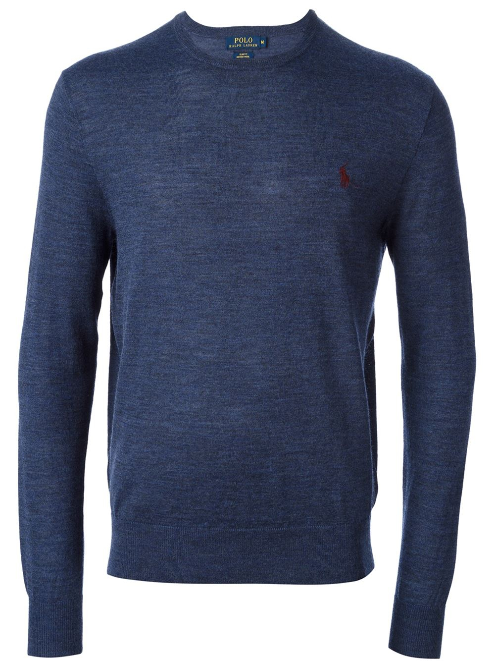 Polo Ralph Lauren Slim Fit Crew Neck Sweater in Blue for Men | Lyst
