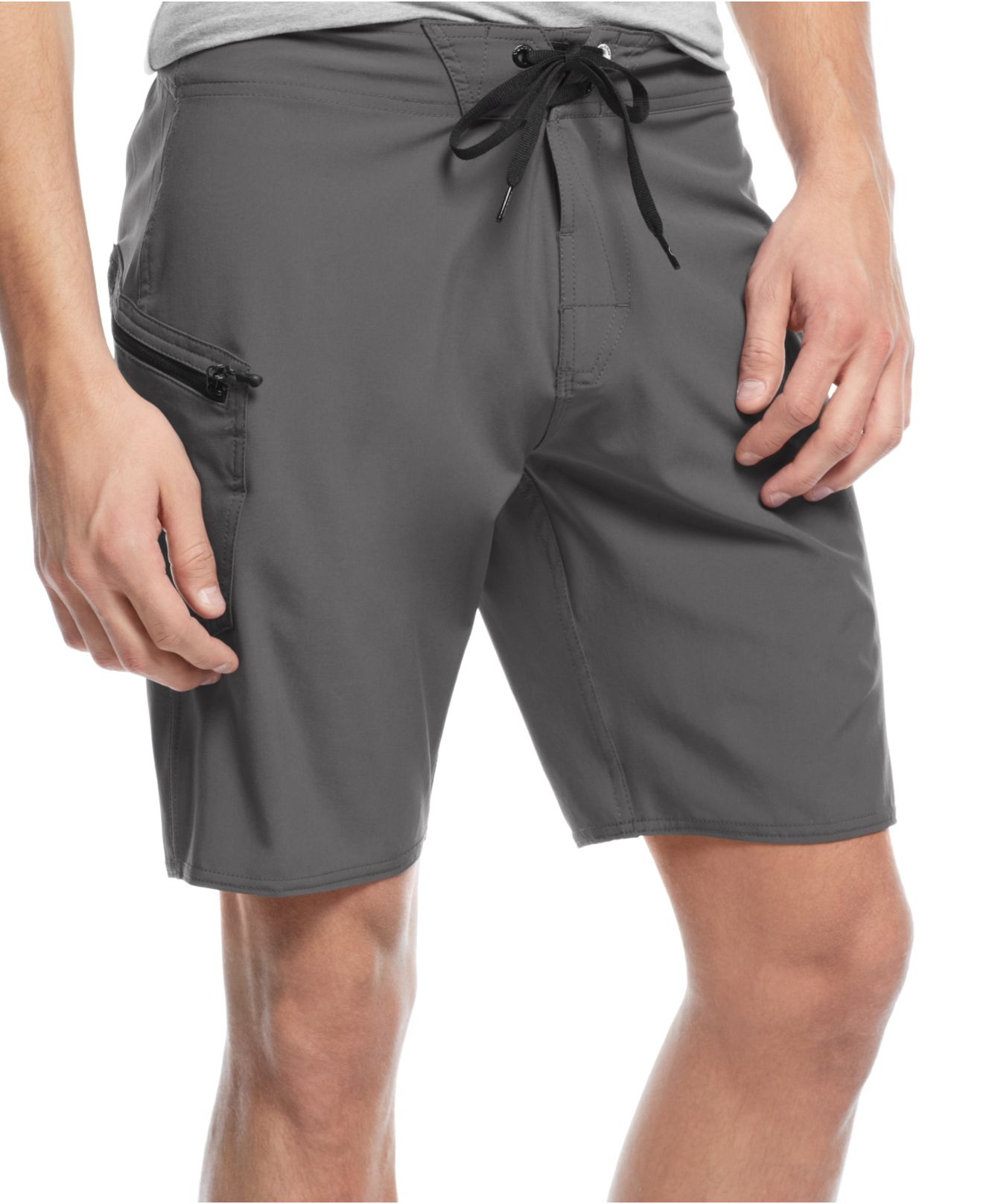 Lyst - Volcom Men's Lido Solid Stretch Board Shorts in Gray for Men