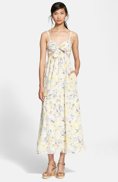 Rebecca taylor smocked silk maxi dress Rebecca taylor smocked silk maxi dress