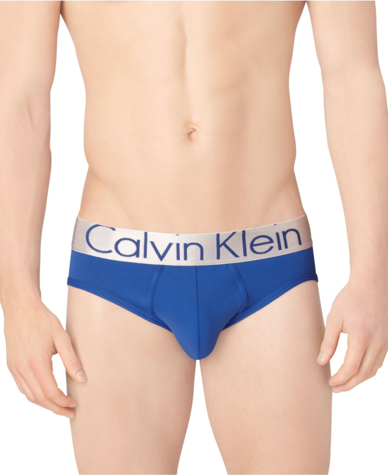 Lyst Calvin Klein Men S Underwear Steel Microfiber Hip Brief U2715 In Blue For Men