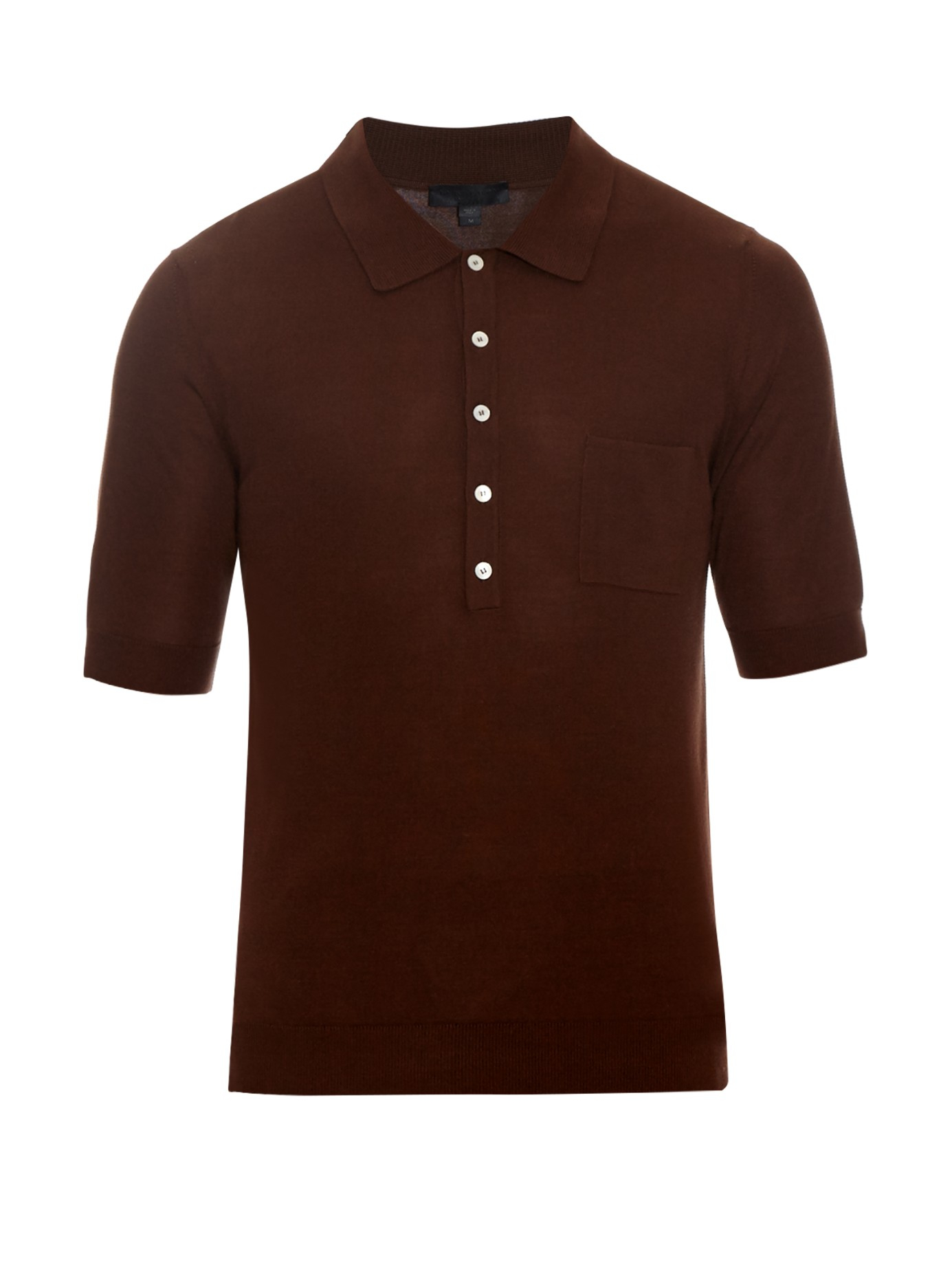 silk polo men