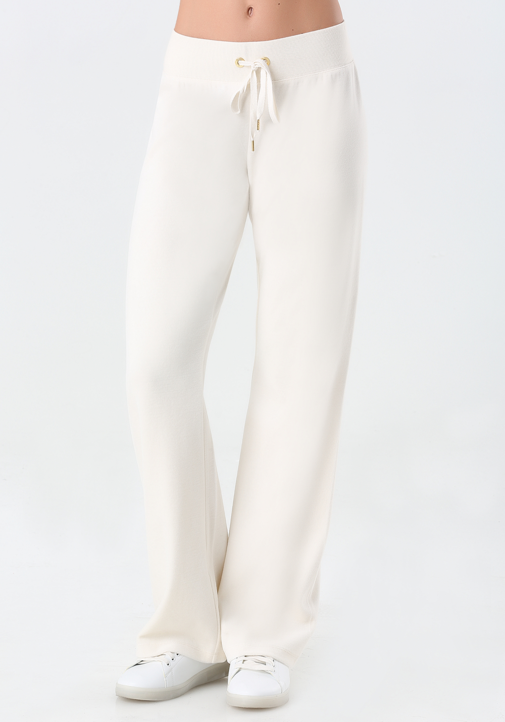 white velour pants