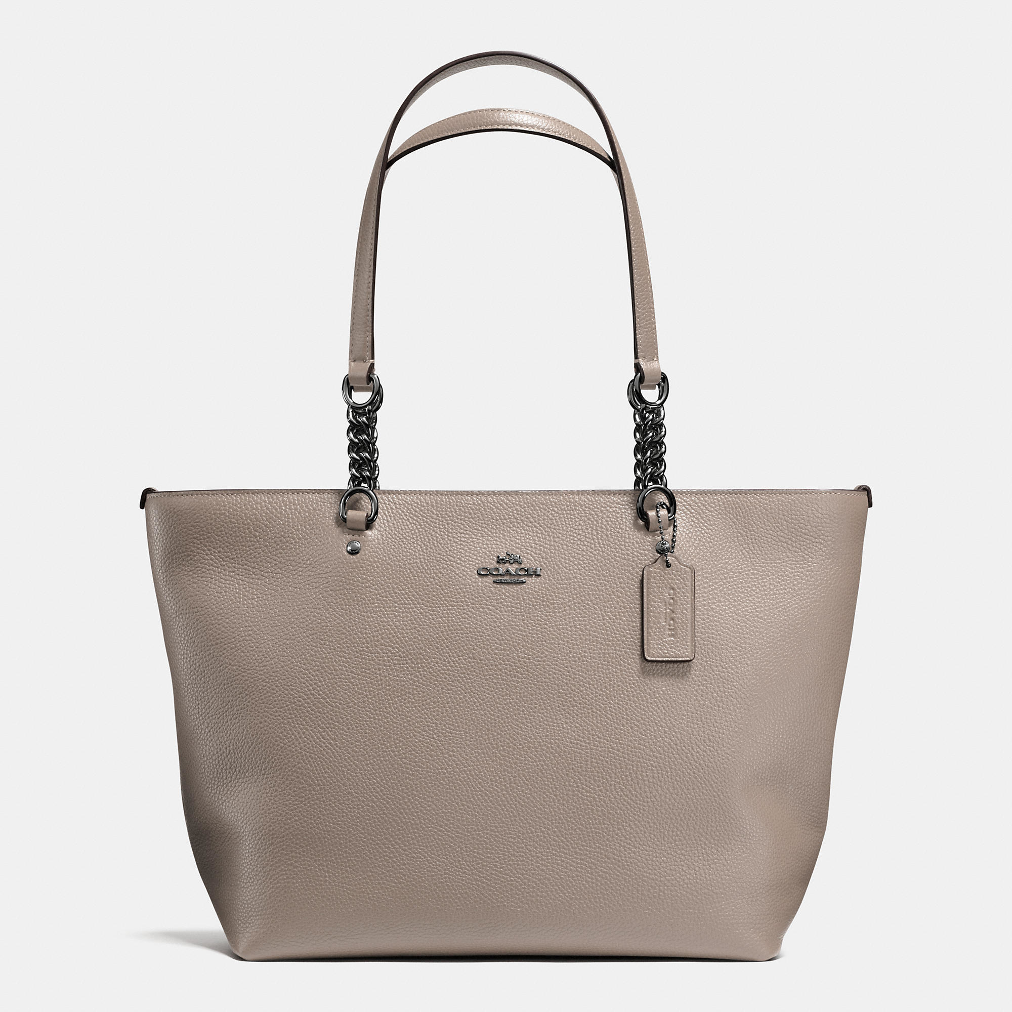 Lyst Coach Sophia Tote In Pebble Leather Brown Gallery