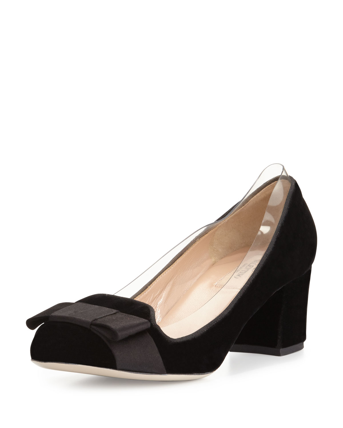 Valentino Pvc-trim Velvet Bow 60mm Pump in Multicolor (MULTI) | Lyst