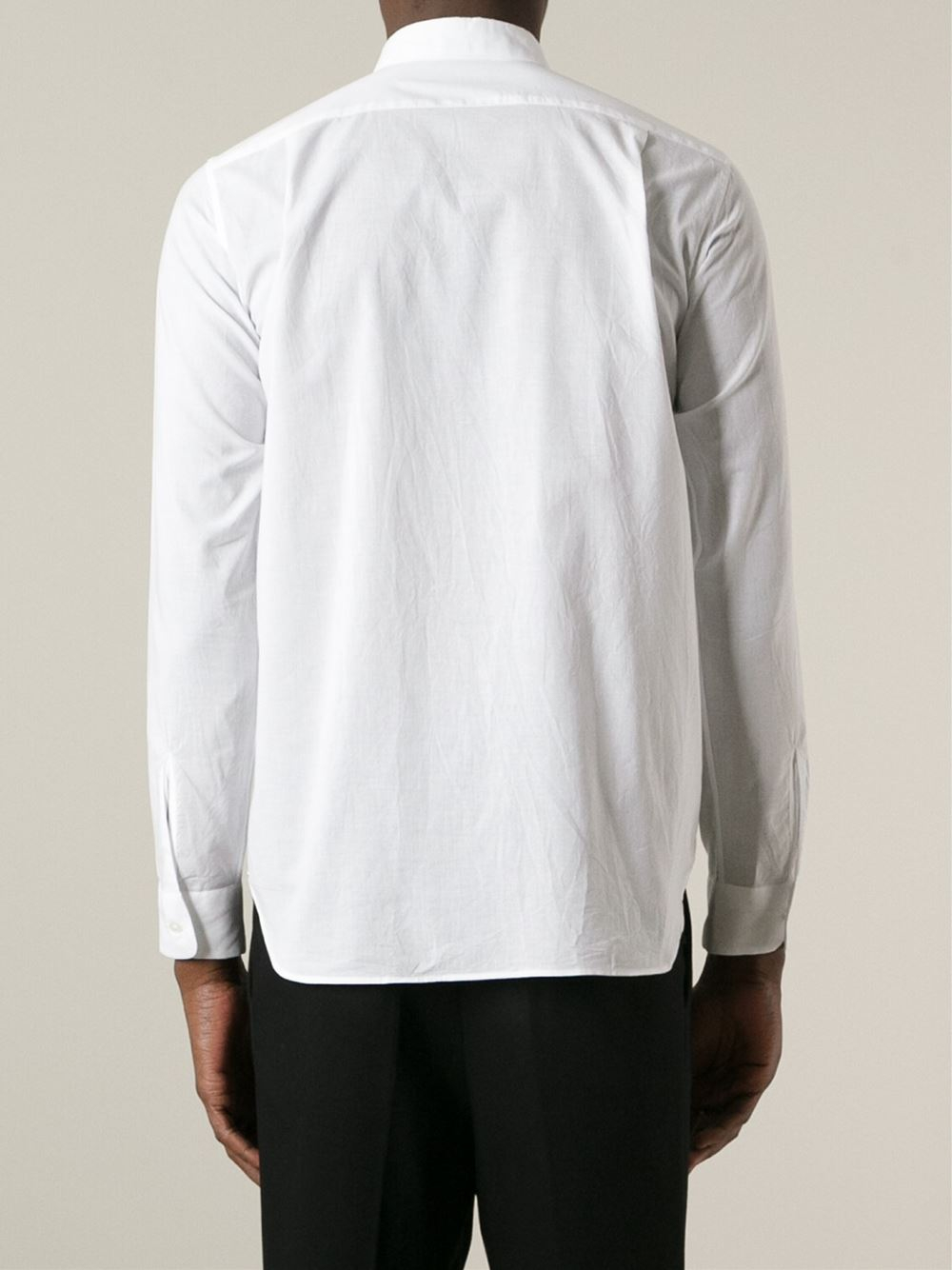 Ann demeulemeester Crease Effect Shirt in White for Men | Lyst