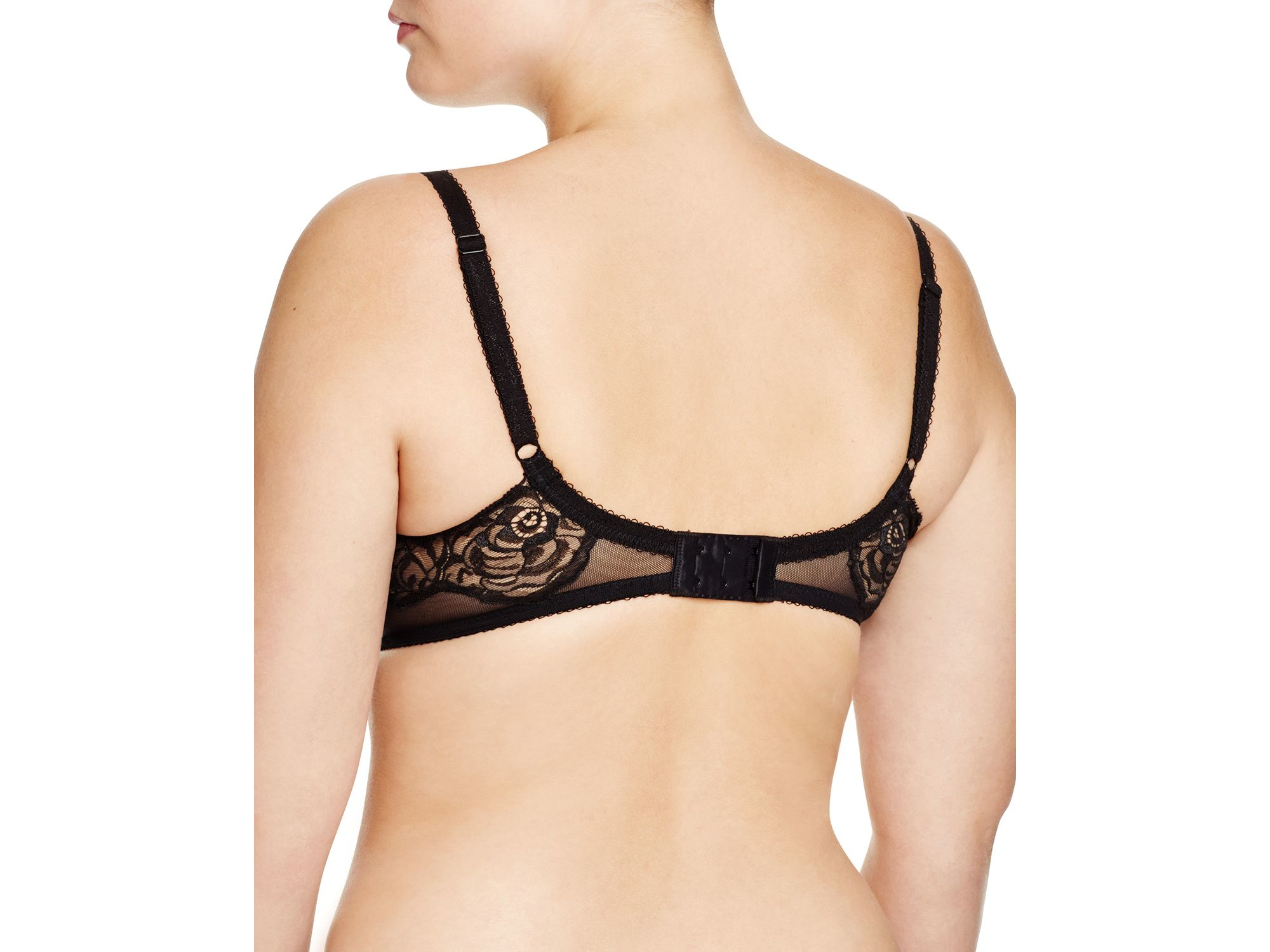 Wacoal Full Figure Sheer Enough Underwire Bra 855253 In Black Lyst 3374