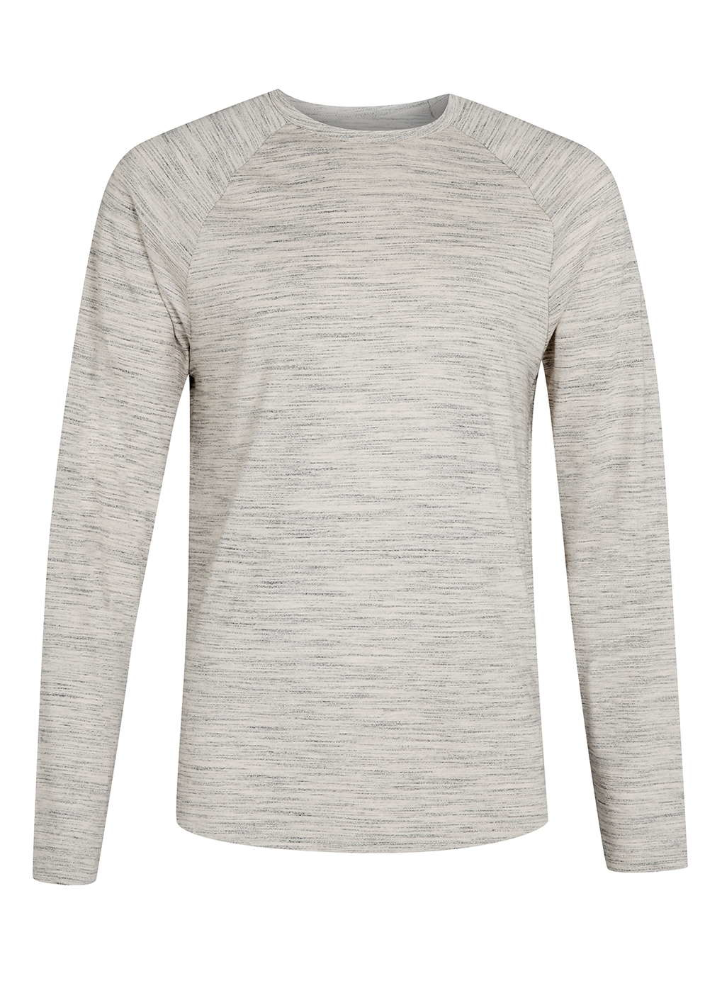 Topman Off White Spacedye Long Sleeve Raglan T-shirt in Beige for Men ...