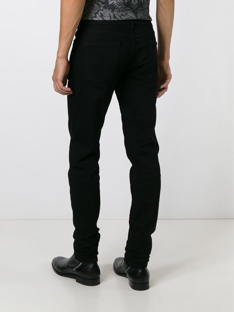 black slim fit jeans