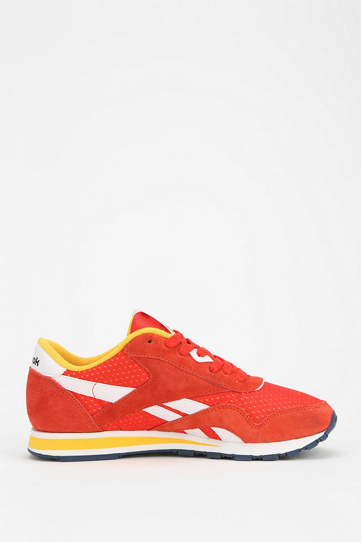Lyst - Urban outfitters Reebok R13 Suede Running Sneaker in Yellow