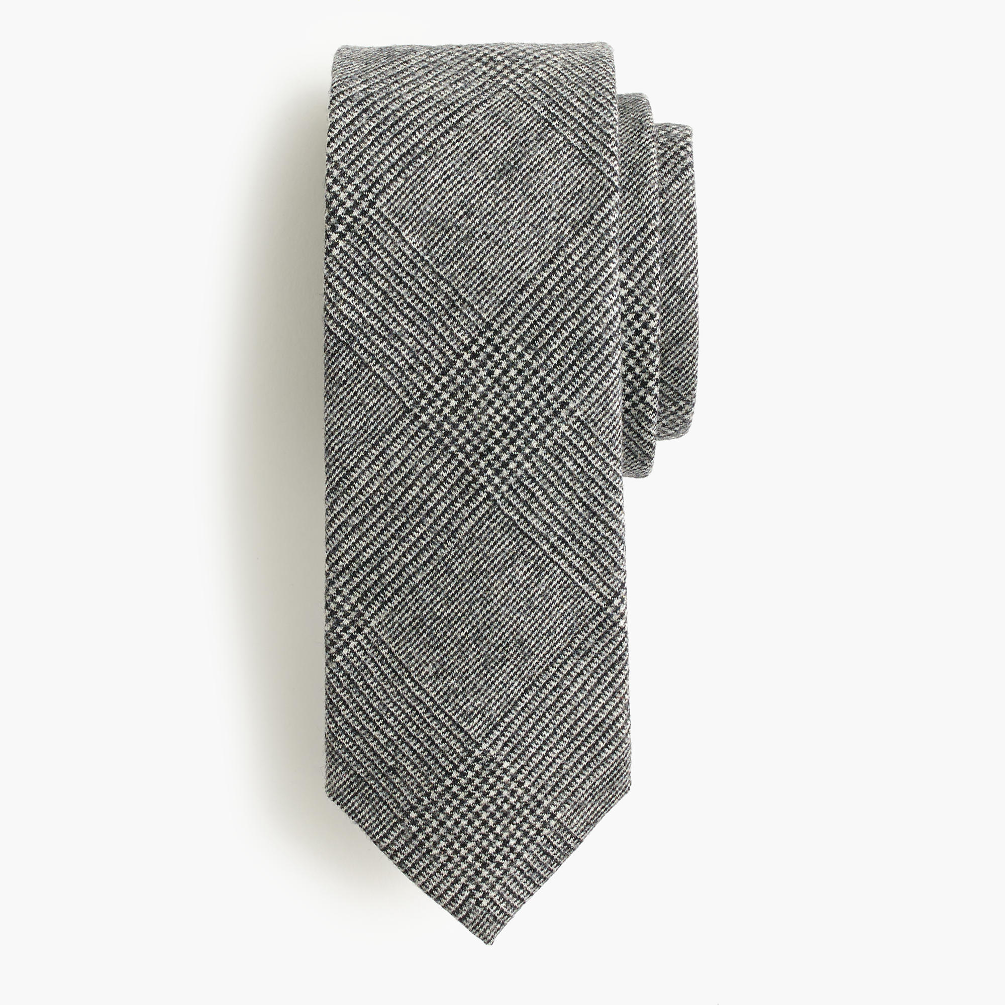 J.crew American Wool Tie In Glen Plaid in Gray for Men Lyst