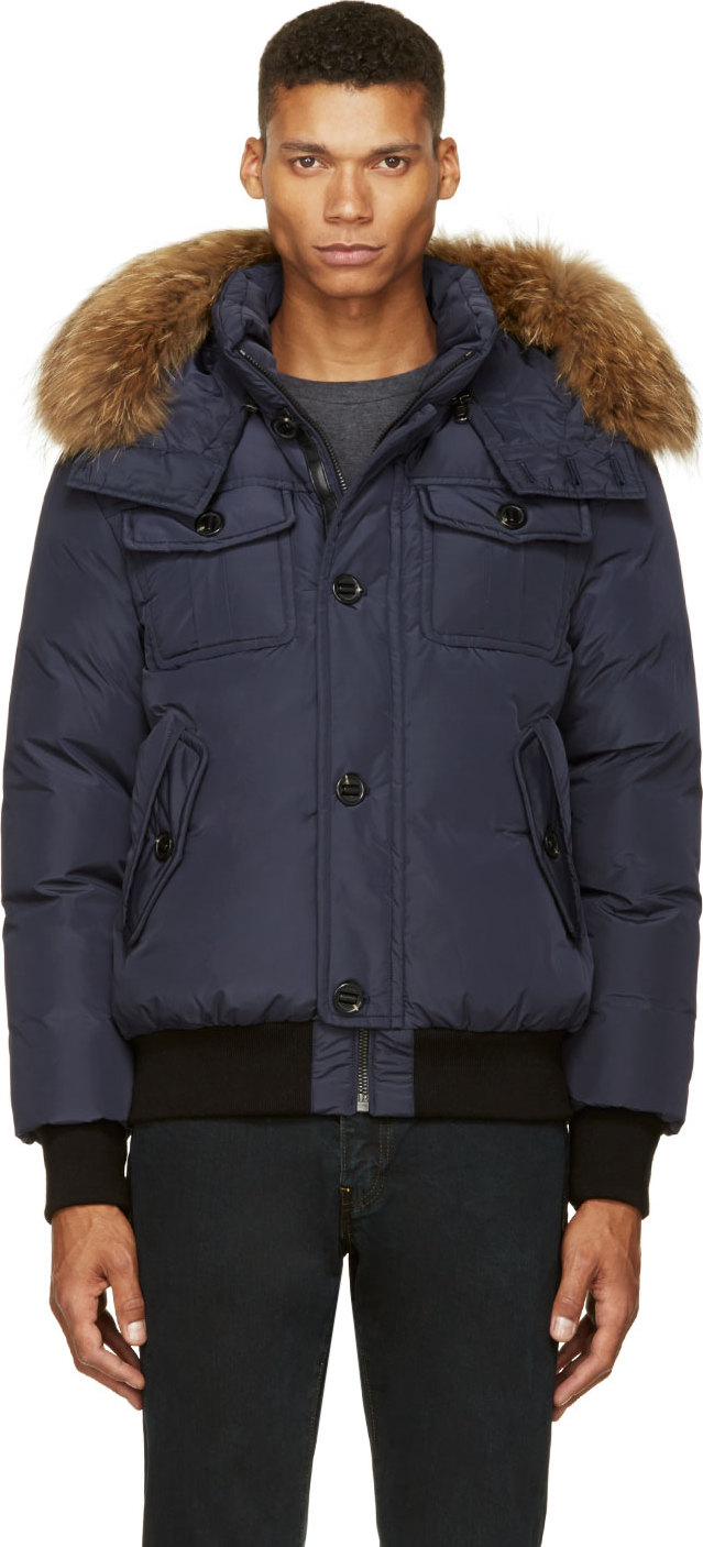 mackage navy quentin f4 jacket in blue lyst mackage navy quentin f4 jacket in blue lyst