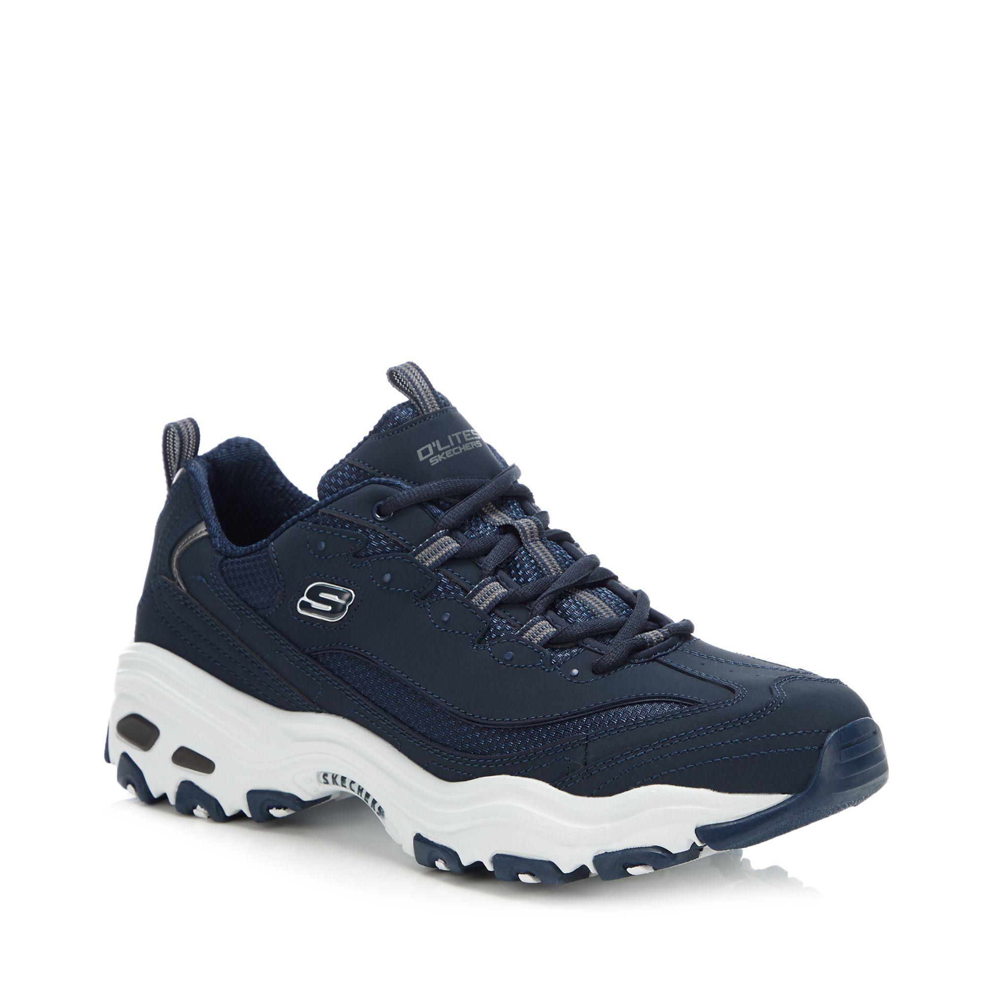 navy sketcher trainers