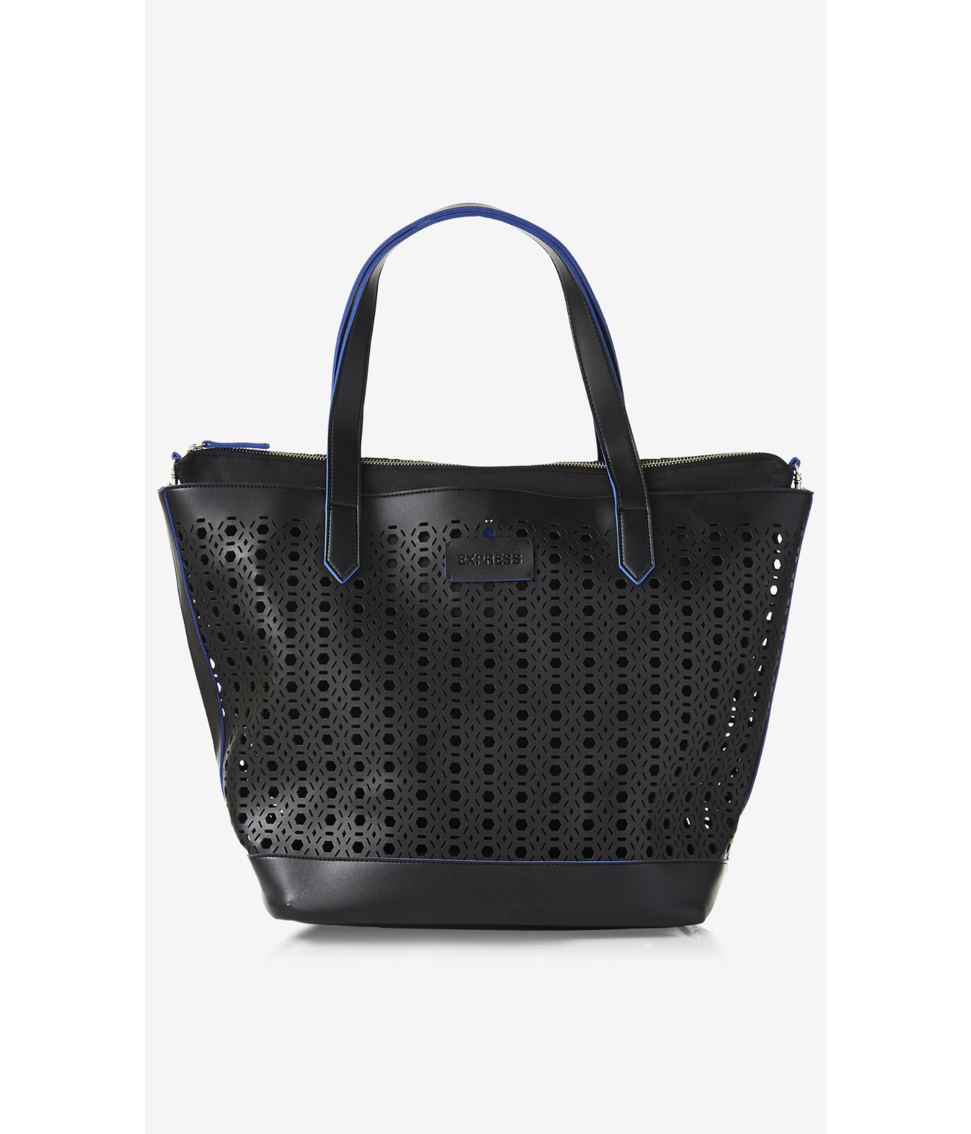 Express Large Perforated Tote Bag in Black Lyst
