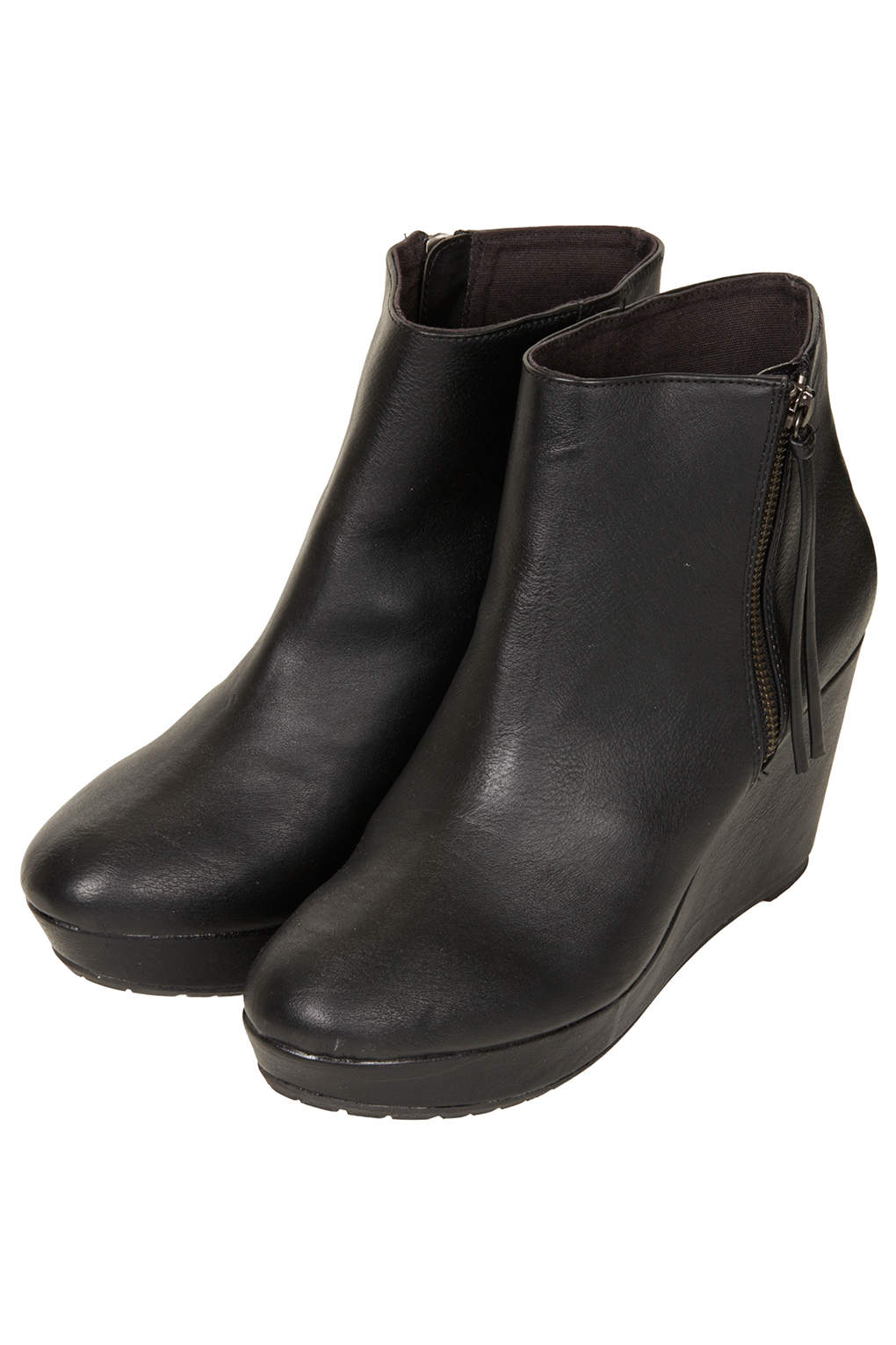 topshop front zip boots