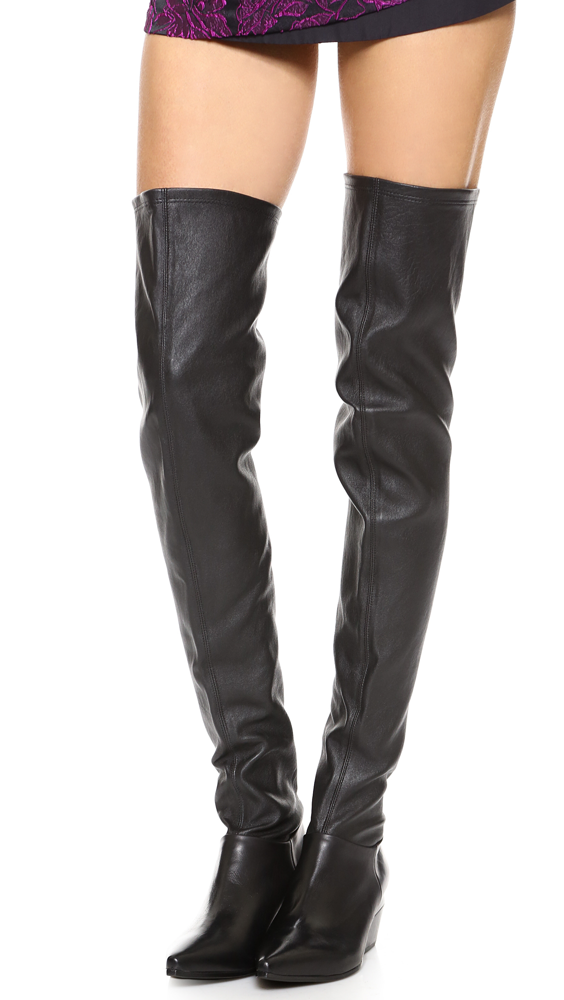 Lyst - Vic Matié Prometeo Erse Over The Knee Boots - Black in Black