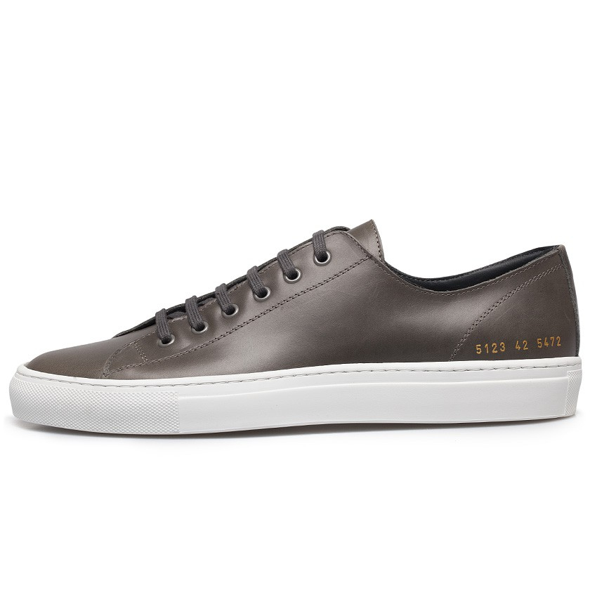 Common projects Tournament Leather Low-Top Sneakers in Brown for Men | Lyst