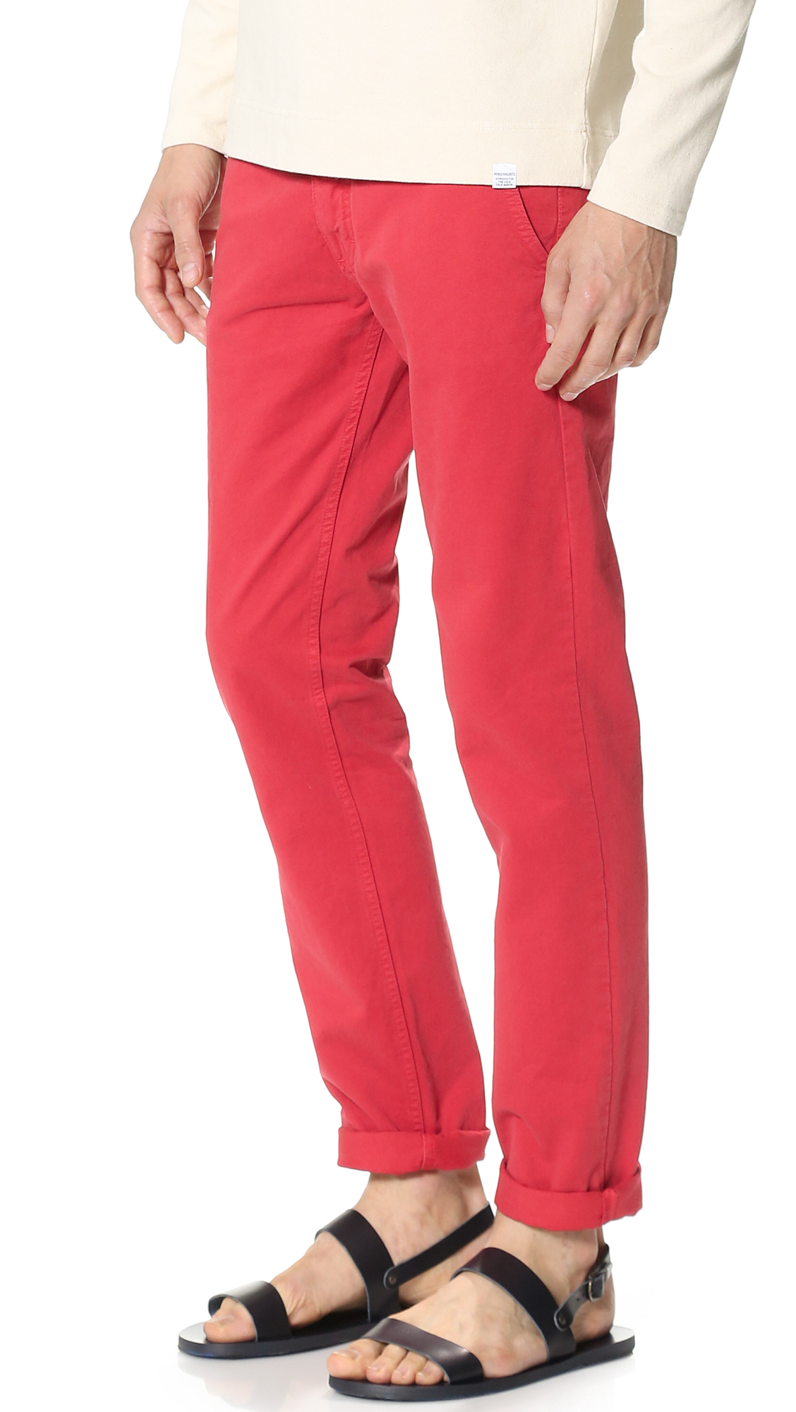 boys red chino pants