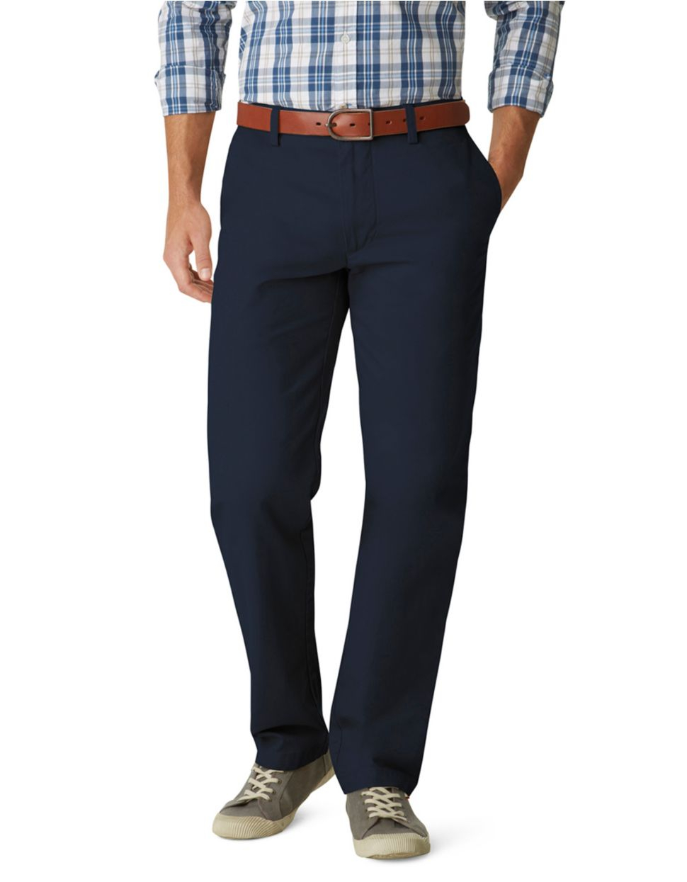 Dockers Classic Fit Field Khaki Pants in Blue for Men | Lyst