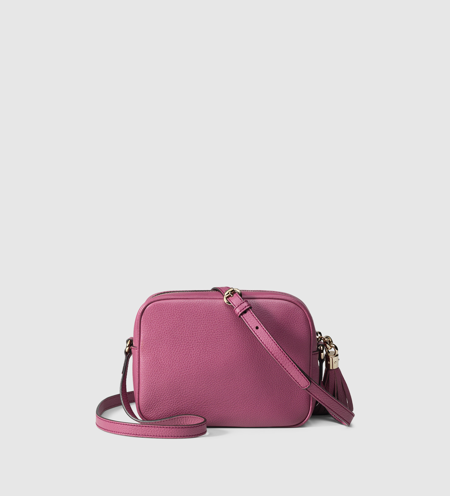 Gucci Soho Leather Disco Bag in Natural (Purple) - Lyst