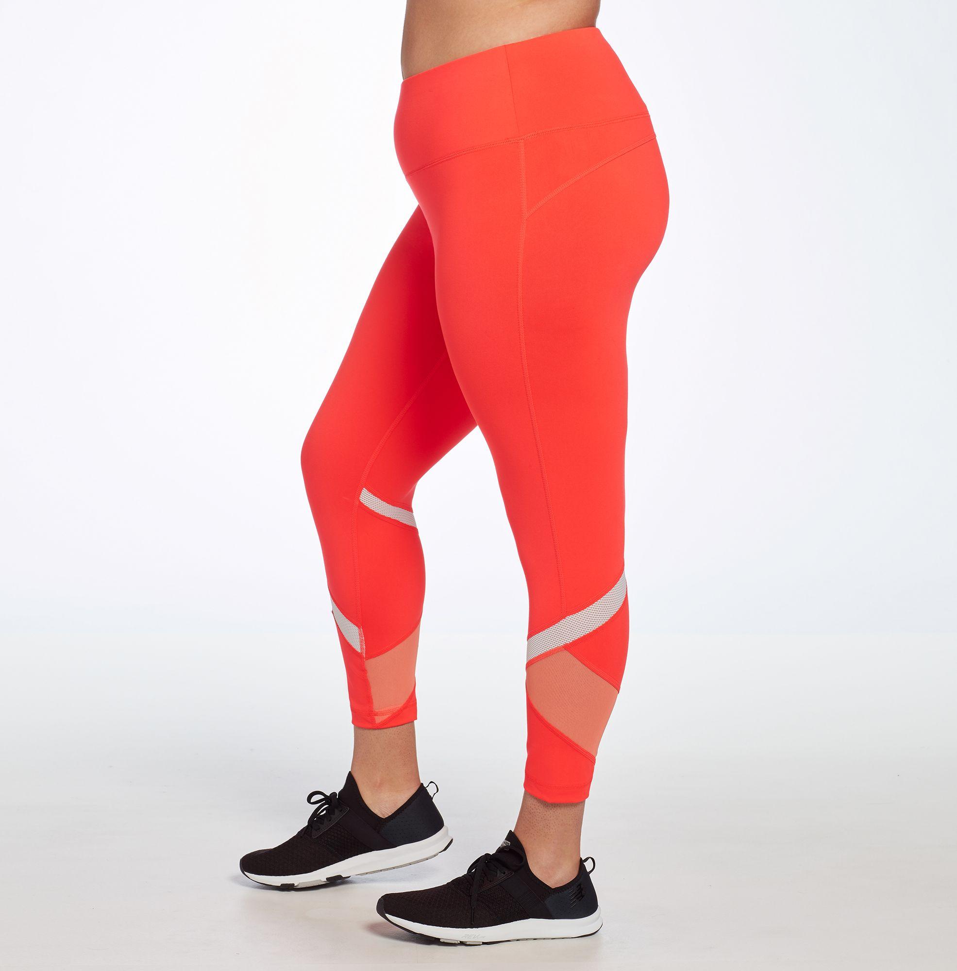 reebok lux color block tights